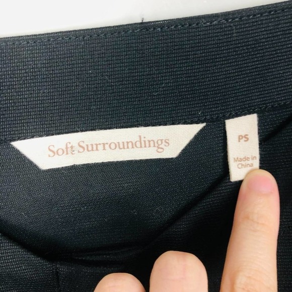 NWOT Soft Surroundings Off The Shoulders 100% Tencel Lyocell Midi Dress - Picture 4 of 8